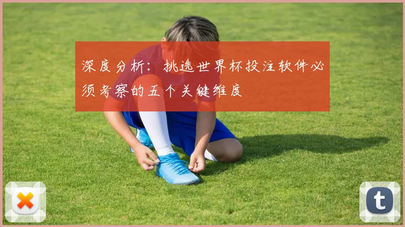深度分析：挑选世界杯投注软件必须考察的五个关键维度