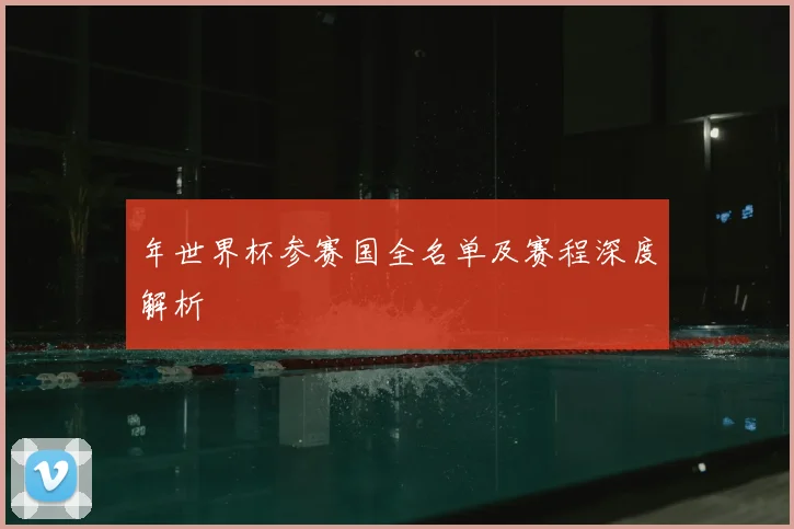 年世界杯参赛国全名单及赛程深度解析